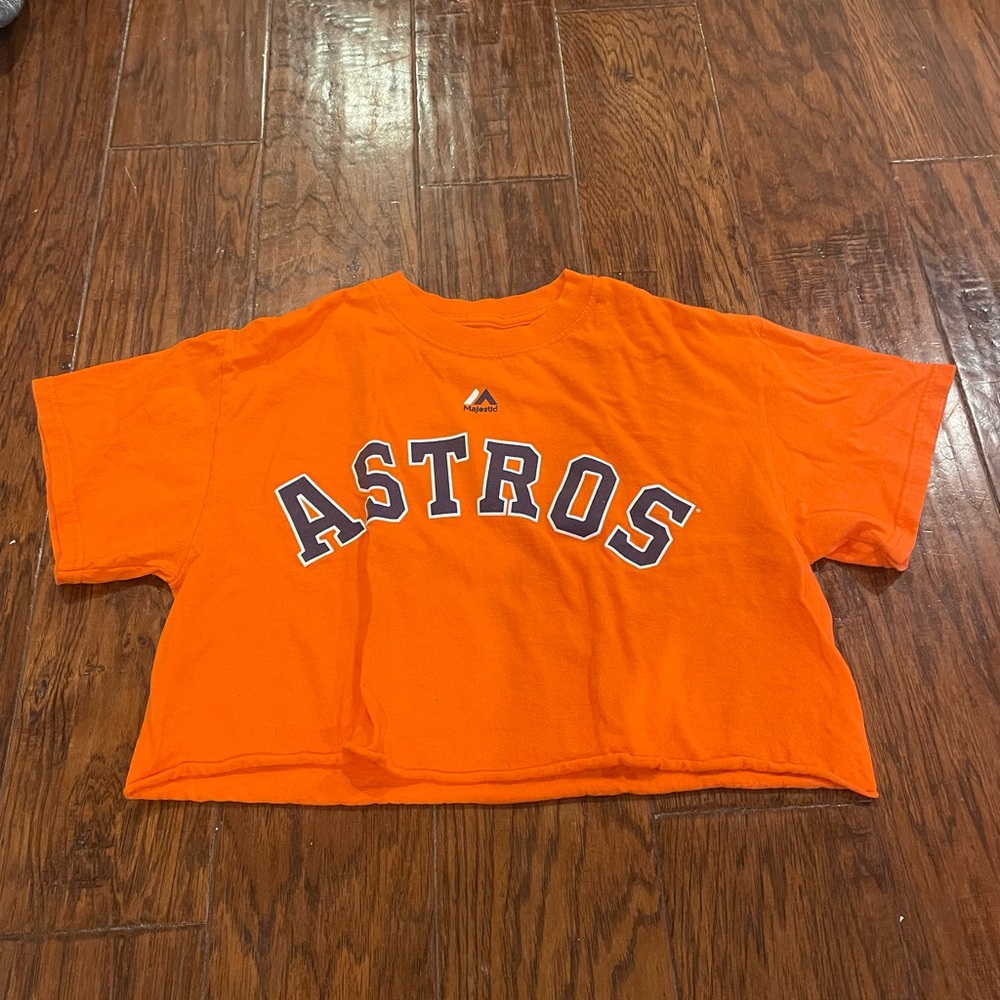 Majestic Orange Astros Kids T-Shirt